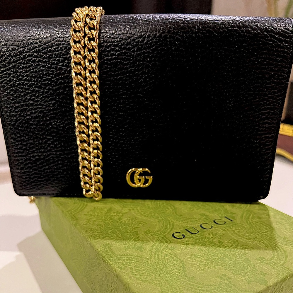 Gucci Marmont Chain Wallet/Crossbody - Picture 1 of 6